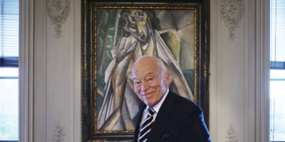 Leonard A. Lauder con uno dei suoi Picasso